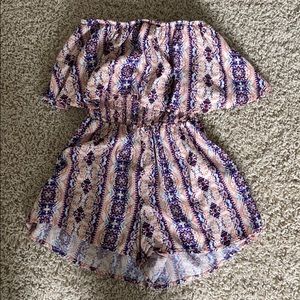 Rue21 strapless ROMPER